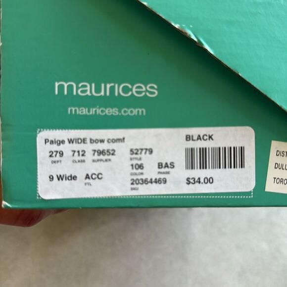 NWT Maurices Paige wide bow pump 9W - Picture 6 of 6